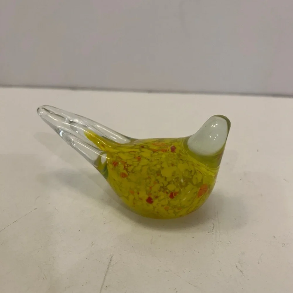 SPI HOME vintage glass bird paperweight